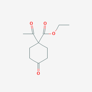 molecular formula C11H16O4 B1367105 1-乙酰基-4-氧代环己烷-1-羧酸乙酯 CAS No. 72653-21-5