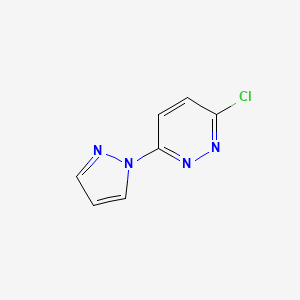 molecular formula C7H5ClN4 B1367122 3-氯-6-(1H-吡唑-1-基)哒嗪 CAS No. 29334-66-5