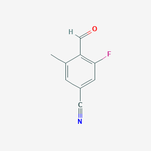 3-Fluoro-4-formyl-5-methylbenzonitrile