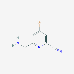 6-(Aminomethyl)-4-bromopyridine-2-carbonitrile