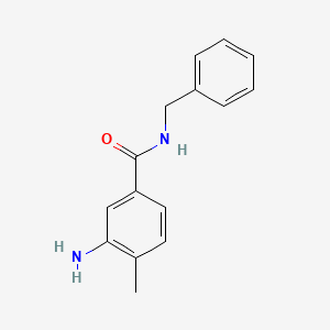 molecular formula C15H16N2O B1367144 3-Amino-N-benzyl-4-methylbenzamide 