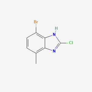 4-Bromo-2-chloro-7-methyl-1H-benzo[d]imidazole