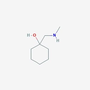 molecular formula C8H17NO B1367155 1-[(Methylamino)methyl]cyclohexanol 