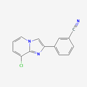 3-(8-Chloroimidazo[1,2-a]pyridin-2-yl)benzonitrile