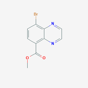 molecular formula C10H7BrN2O2 B13671569 Methyl 8-bromoquinoxaline-5-carboxylate 