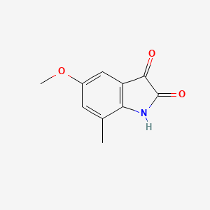 molecular formula C10H9NO3 B1367157 5-甲氧基-7-甲基-1H-吲哚-2,3-二酮 CAS No. 343774-48-1
