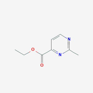 molecular formula C8H10N2O2 B1367159 Ethyl 2-methylpyrimidine-4-carboxylate CAS No. 76240-14-7