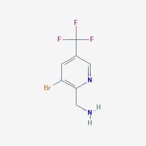 (3-Bromo-5-(trifluoromethyl)pyridin-2-yl)methanamine