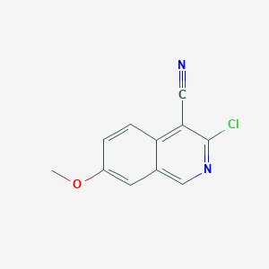 3-Chloro-7-methoxyisoquinoline-4-carbonitrile