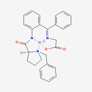 2-[[[2-[(2S)-1-benzylpyrrolidine-2-carbonyl]azanidylphenyl]-phenylmethylidene]amino]acetate;nickel(3+)