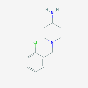 molecular formula C12H17ClN2 B1367164 1-(2-Chlorobenzyl)piperidin-4-amine CAS No. 92539-15-6