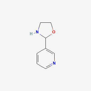 molecular formula C8H10N2O B13671665 2-(Pyridin-3-yl)oxazolidine 