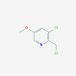 3-Chloro-2-(chloromethyl)-5-methoxypyridine