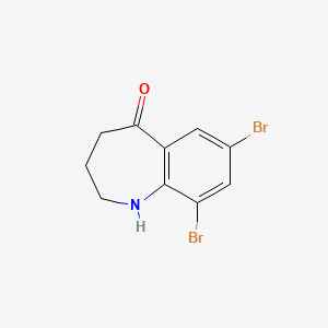 7,9-Dibromo-1,2,3,4-tetrahydro-5h-1-benzazepin-5-one