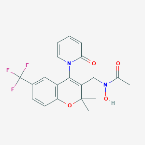 molecular formula C20H19F3N2O4 B136718 Sarakalim CAS No. 148430-28-8