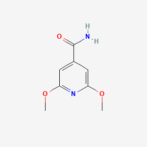 molecular formula C8H10N2O3 B13671877 2,6-Dimethoxyisonicotinamide 