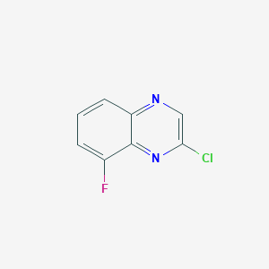 molecular formula C8H4ClFN2 B1367189 2-氯-8-氟喹喔啉 CAS No. 55687-10-0