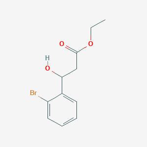 molecular formula C11H13BrO3 B13671894 Ethyl 3-(2-bromophenyl)-3-hydroxypropanoate 