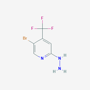 5-Bromo-2-hydrazinyl-4-(trifluoromethyl)pyridine