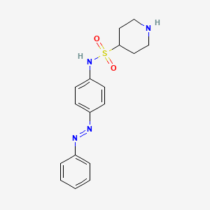 N-[4-(Phenyldiazenyl)phenyl]piperidine-4-sulfonamide