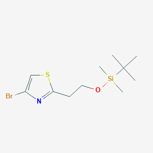 4-Bromo-2-[2-[(tert-butyldimethylsilyl)oxy]ethyl]thiazole