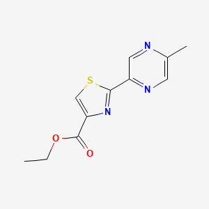 molecular formula C11H11N3O2S B13672087 Ethyl 2-(5-Methylpyrazin-2-yl)thiazole-4-carboxylate 