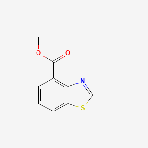 molecular formula C10H9NO2S B13672105 Methyl 2-methylbenzo[d]thiazole-4-carboxylate 