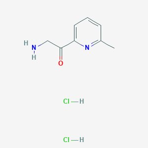 molecular formula C8H12Cl2N2O B13672131 2-Amino-1-(6-methylpyridin-2-yl)ethanone dihydrochloride 