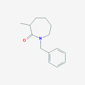 molecular formula C14H19NO B1367226 1-Benzyl-3-methyl-2-azepanone 