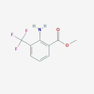 molecular formula C9H8F3NO2 B1367228 Methyl 2-amino-3-(trifluoromethyl)benzoate CAS No. 64321-95-5