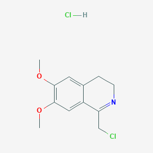 molecular formula C12H15Cl2NO2 B1367230 1-(氯甲基)-6,7-二甲氧基-3,4-二氢异喹啉盐酸盐 CAS No. 52210-49-8