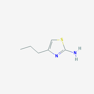 molecular formula C6H10N2S B1367240 4-Propylthiazol-2-amine CAS No. 61764-34-9