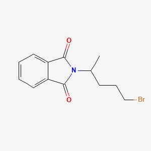 molecular formula C13H14BrNO2 B1367241 2-(5-溴戊-2-基)异吲哚啉-1,3-二酮 CAS No. 58554-66-8