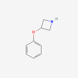 molecular formula C9H11NO B1367254 3-苯氧基氮杂环丁烷 CAS No. 76263-18-8