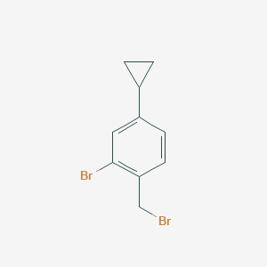 2-Bromo-1-(bromomethyl)-4-cyclopropylbenzene