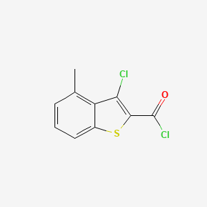 molecular formula C10H6Cl2OS B1367255 3-Chloro-4-methyl-1-benzothiophene-2-carbonyl chloride CAS No. 84258-80-0