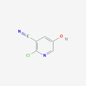 molecular formula C6H3ClN2O B1367269 2-Chloro-5-hydroxypyridine-3-carbonitrile CAS No. 74650-75-2