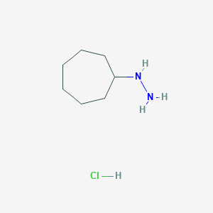 molecular formula C7H17ClN2 B1367273 Cycloheptylhydrazine hydrochloride CAS No. 79201-43-7