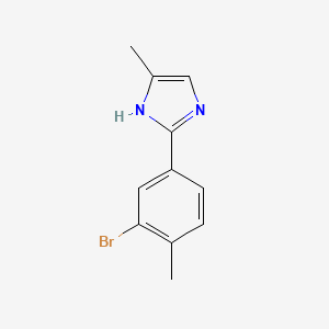 2-(3-Bromo-4-methylphenyl)-5-methyl-1H-imidazole