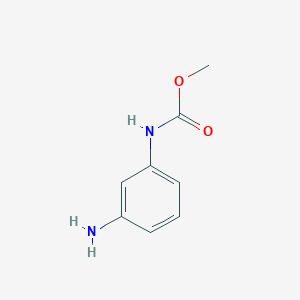molecular formula C8H10N2O2 B1367281 (3-氨基苯基)甲基氨基甲酸酯 CAS No. 6464-98-8