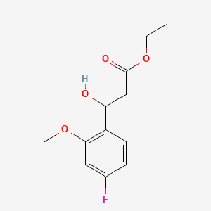 Ethyl 3-(4-Fluoro-2-methoxyphenyl)-3-hydroxypropanoate