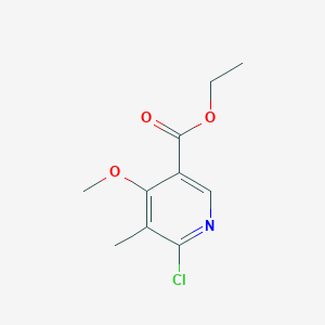 Ethyl 6-chloro-4-methoxy-5-methylnicotinate