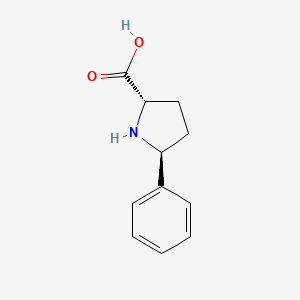 molecular formula C11H13NO2 B1367283 (2S,5S)-5-苯基吡咯烷-2-羧酸 CAS No. 917615-20-4