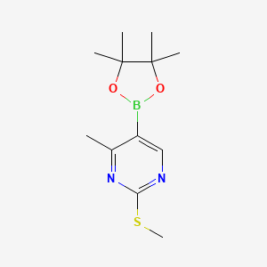 4-Methyl-2-(methylthio)-5-(4,4,5,5-tetramethyl-1,3,2-dioxaborolan-2-yl)pyrimidine