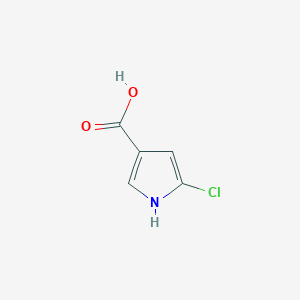 molecular formula C5H4ClNO2 B1367292 5-氯-1H-吡咯-3-羧酸 CAS No. 79600-77-4