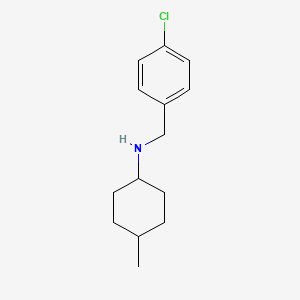 molecular formula C14H20ClN B1367295 N-[(4-chlorophenyl)methyl]-4-methylcyclohexan-1-amine 
