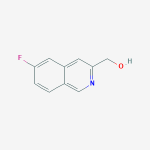 molecular formula C10H8FNO B13673055 (6-Fluoroisoquinolin-3-yl)methanol 