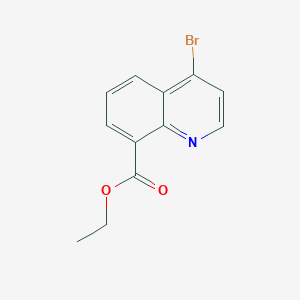 molecular formula C12H10BrNO2 B13673063 Ethyl 4-bromoquinoline-8-carboxylate 