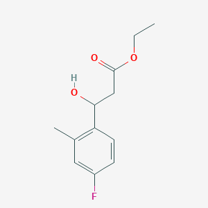 Ethyl 3-(4-fluoro-2-methylphenyl)-3-hydroxypropanoate