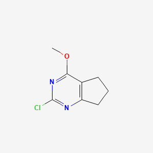 molecular formula C8H9ClN2O B1367309 2-氯-4-甲氧基-6,7-二氢-5H-环戊二嘧啶 CAS No. 81532-47-0